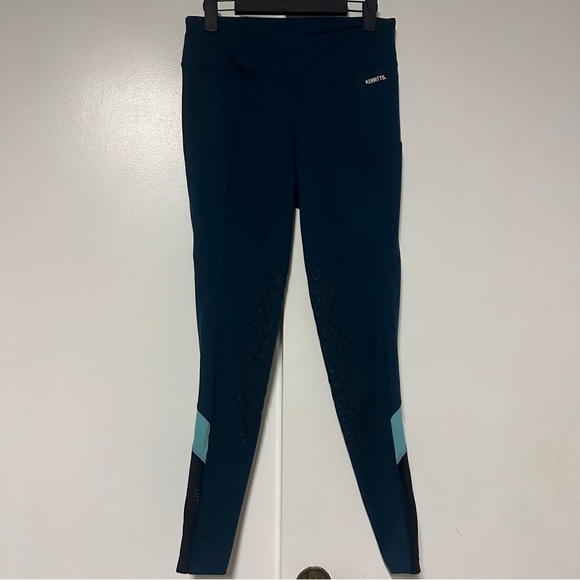 Kerrits Freestyle Knee Grip Pocket Tight in Blue Leggings Size Small - Picture 1 of 9